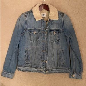 Fuzzy Jean Jacket